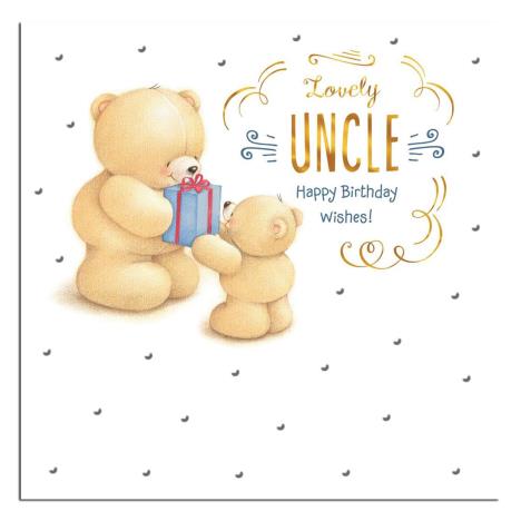 Lovely Uncle Forever Friends Birthday Card